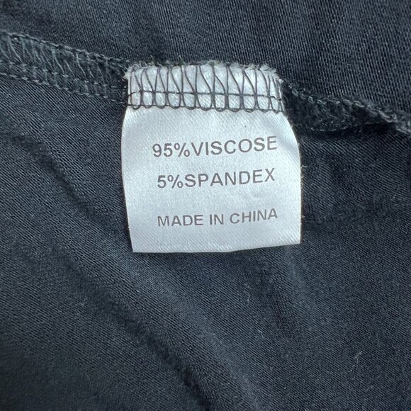 Aria Handmade Norma Tunic Top Womens Large Green Black Layered 3/4 Sleeve V-Neck - Picture 9 of 10